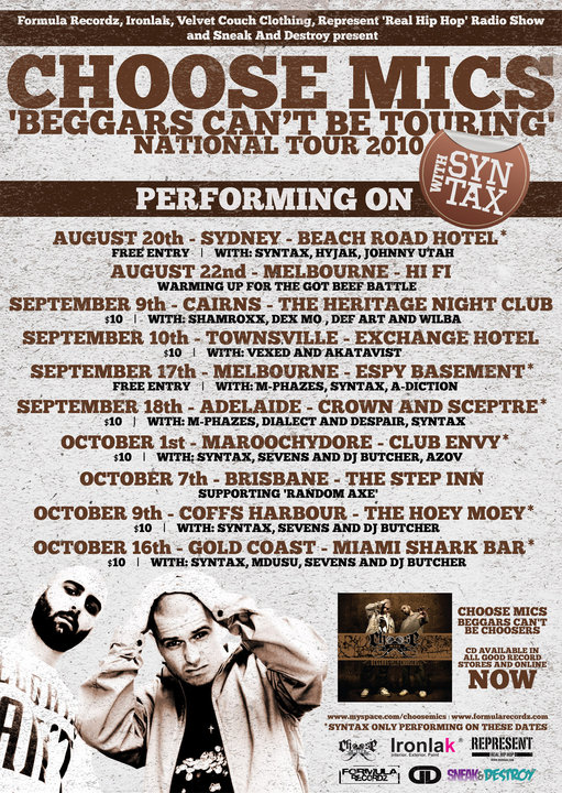 choose mics - allaussie hip hop