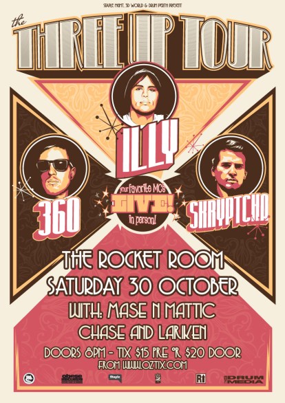 three up tour allaussie hip hop adl