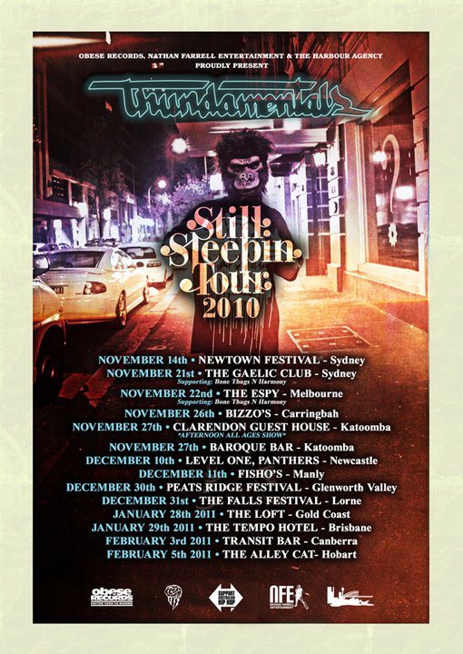 still sleeping tour 2010 - thundamentals
