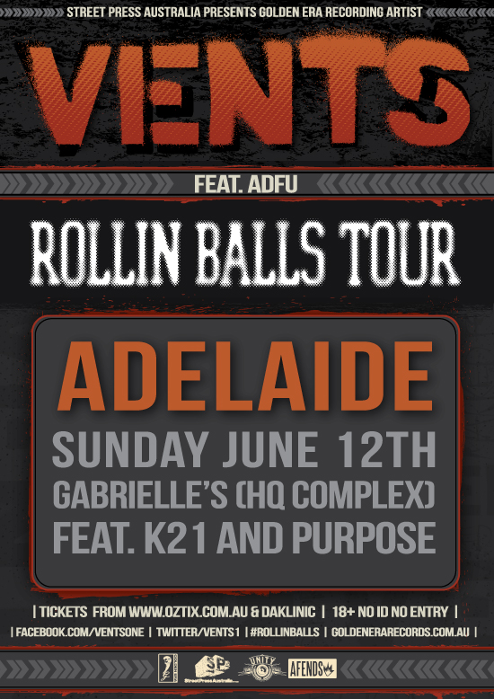 Vents Rollin Balls Tour